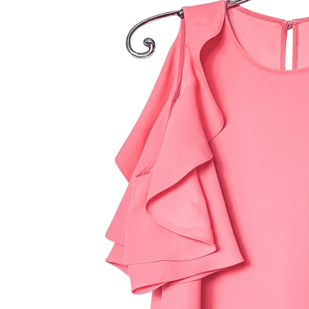 Kate Spade New York Cold Shoulder Crepe Dress Size M